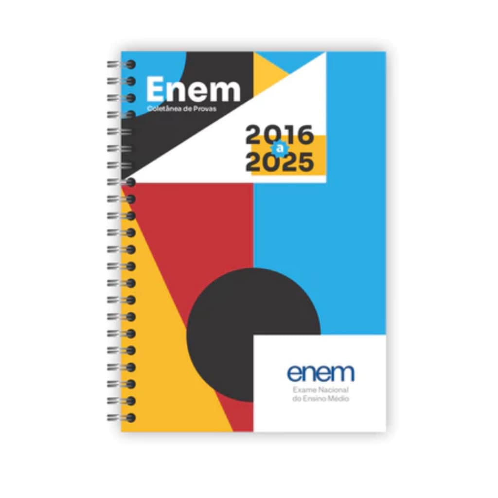 Apostila ENEM 2025 10 ANOS (2016 a 2025 - Provas + Gabaritos + Folhas de Redação)