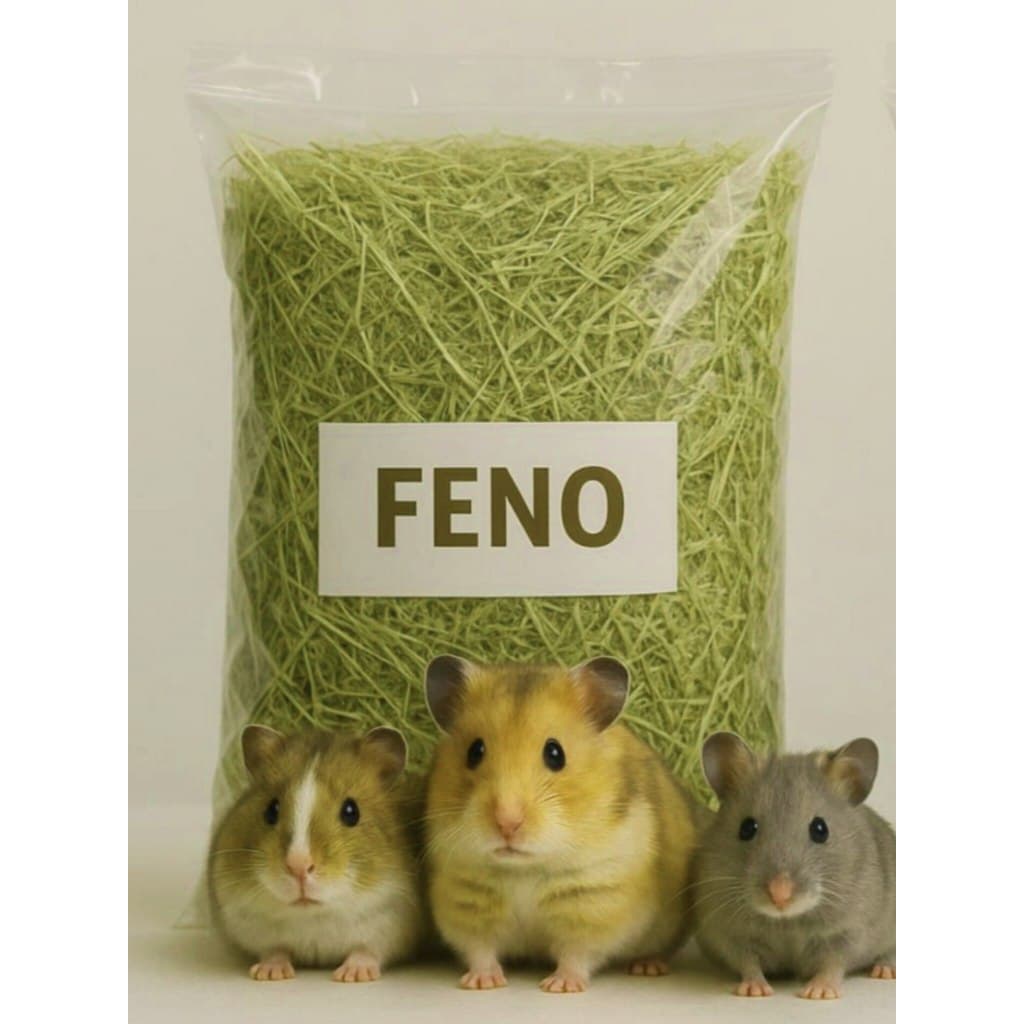 Feno Tifton Premium Natural Fresco para Coelhos, Porquinhos-da-Índia, Hamster, Roedores 1kg a 5kg