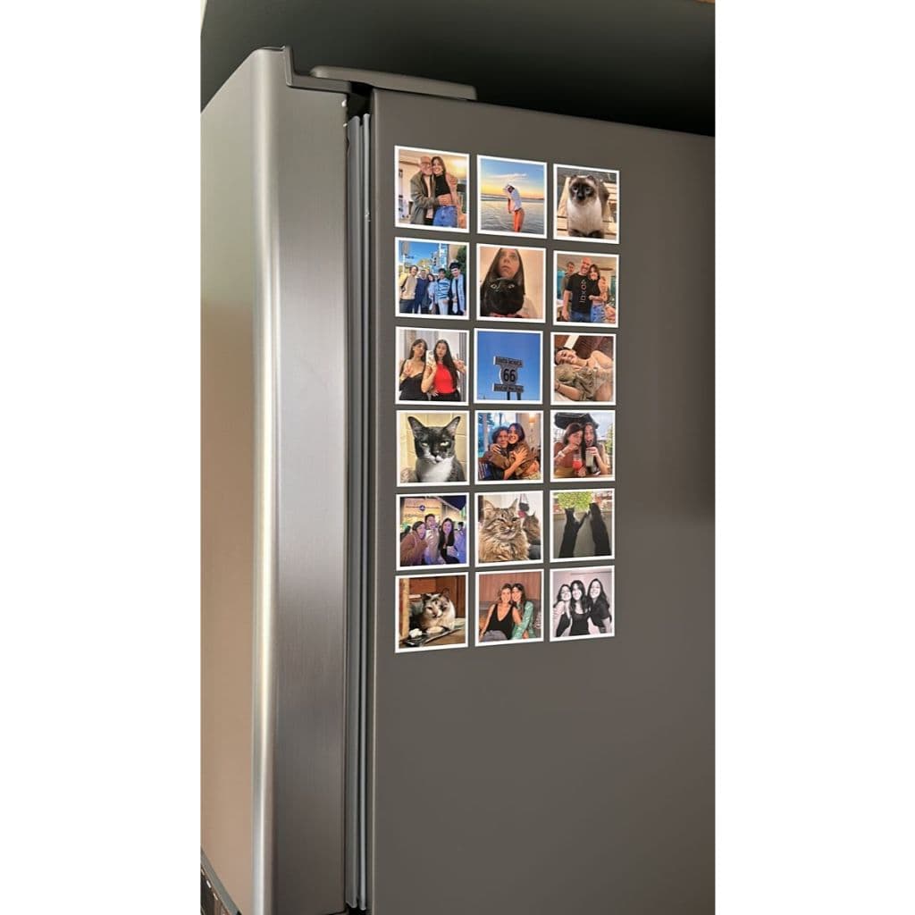 Mini Foto Ímã de Geladeira Por Unidade - 5x5cm - Envio Imediato - Alta Qualidade - Com suas Fotos