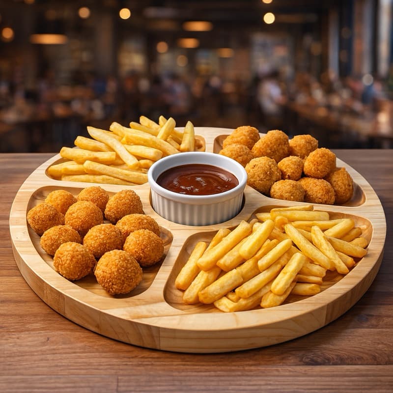 Petisqueira Madeira Servir Frios Queijos Petiscos Tabua Ramequim Molheira