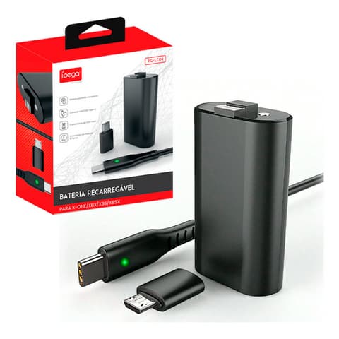 Carregador Bat. Recarregável P/ Controle de Xbox One Series X e S + Cabo USB - Ipega - PG-LC04