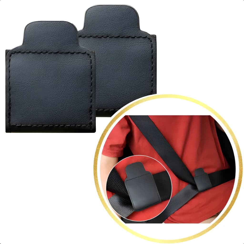 Ajuste Seguro Adaptador Ajustador Cinto De Segurança Adulto Crianças Cor Preto Minimalista