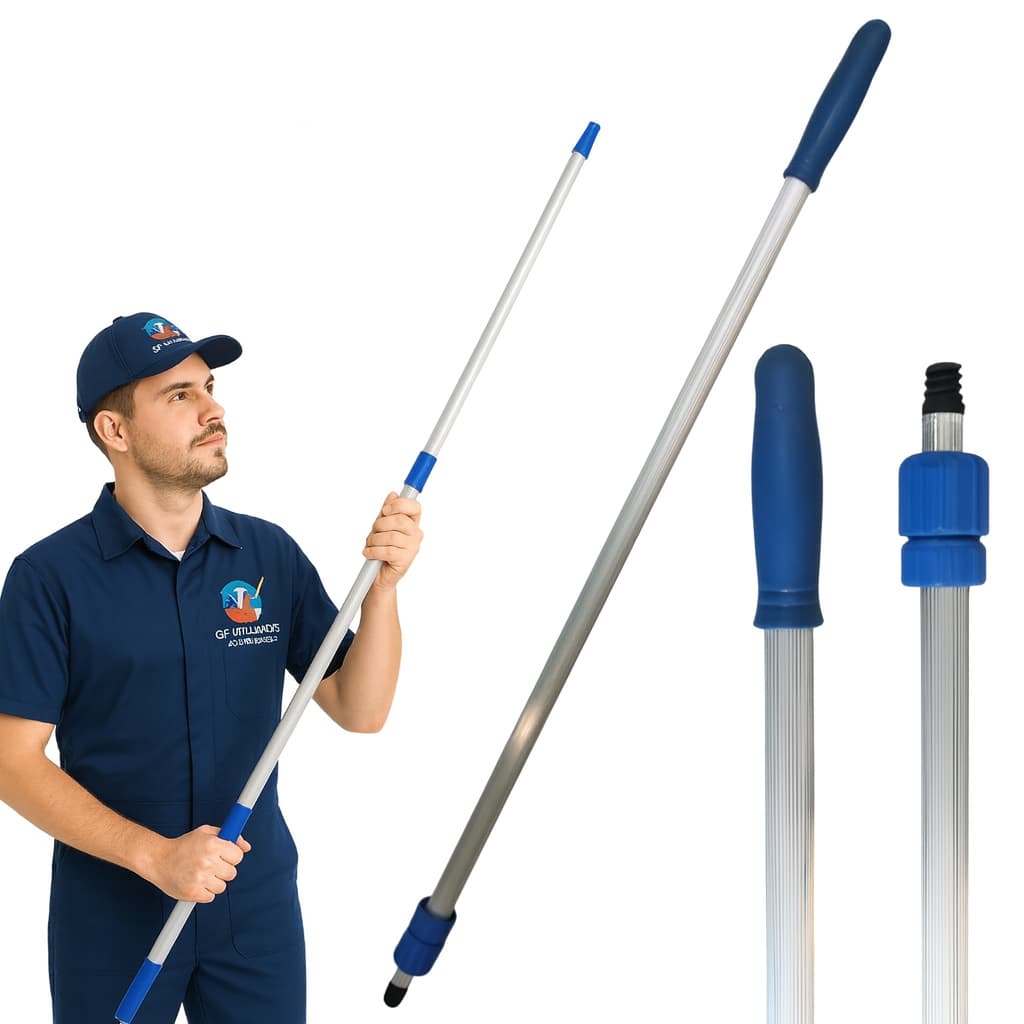 Cabo alumínio Extensor Telescópio de Alumínio 3 metros