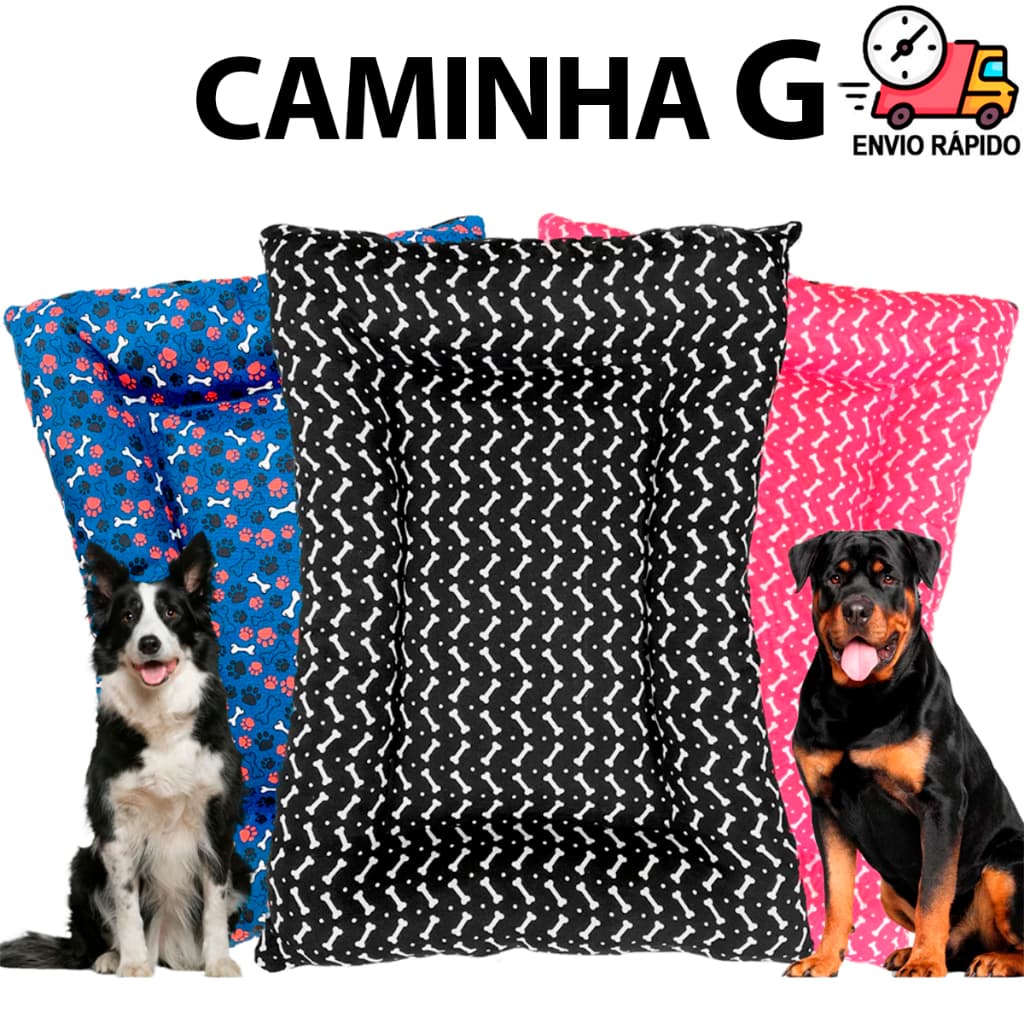 Cama para Cachorro Caminha Pet Medio Grande M G Colchonete Caminha de Cachorro