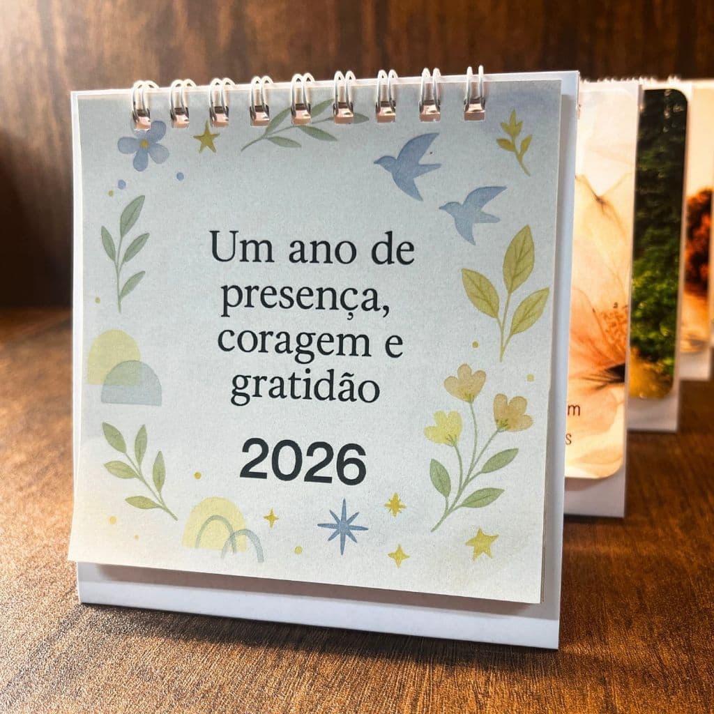 Calendário de Mesa 2026 | Mensagens Reflexivas (Unitário)