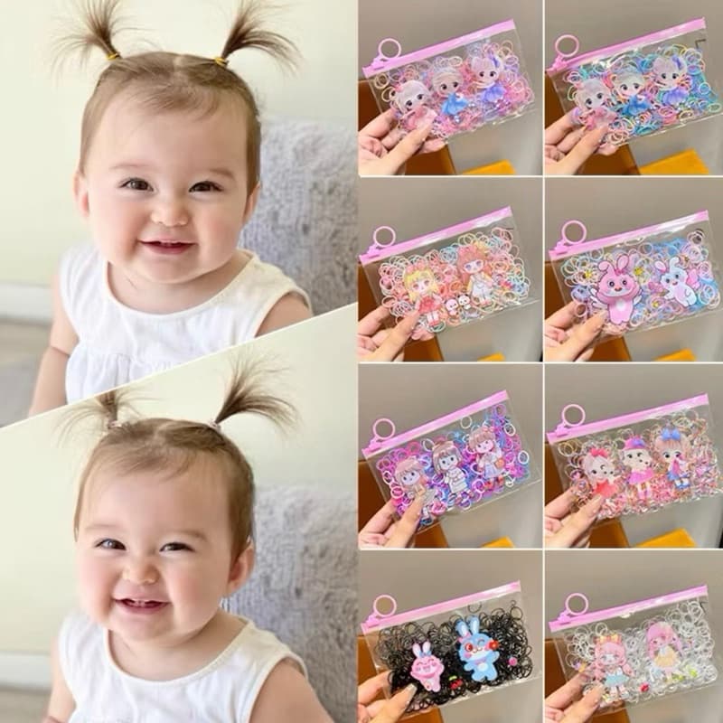Kit 400/1200 Elásticos de Cabelo Coloridos – Xuxinhas Infantis | Macios, Resistentes e Não Machucam