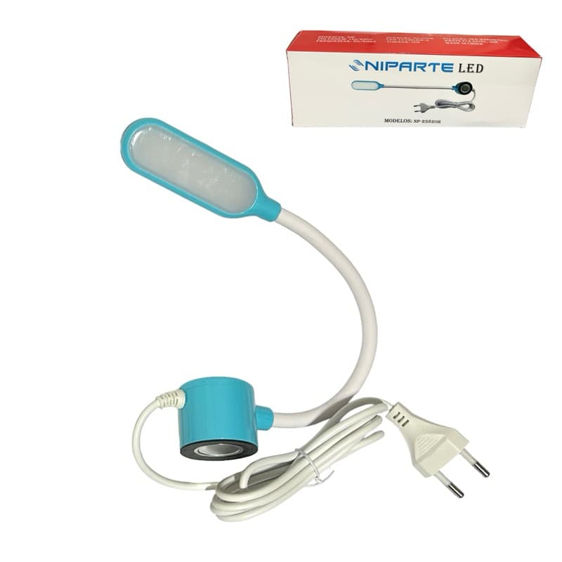 Luminária Lâmpada LED COB 20 Pontos Bivolt 110V/220V Base Magnética Haste Flexível Para Máquina Costura Industrial