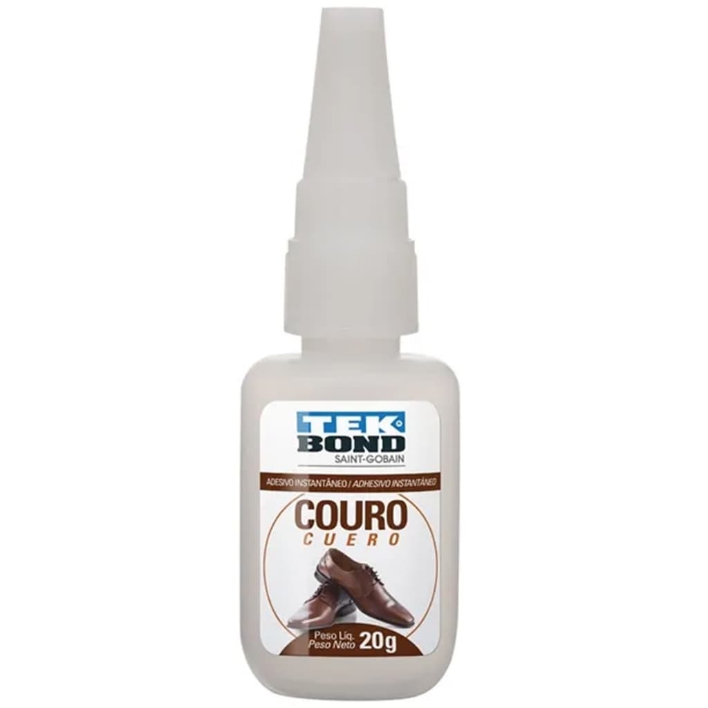 Cola Adesiva Instantânea Couro e Calçados Tek Bond 20g