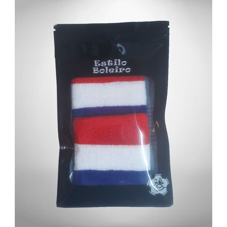 Munhequeira Absorvente Premium Esportiva 8 Cm Kit 2 Unidades