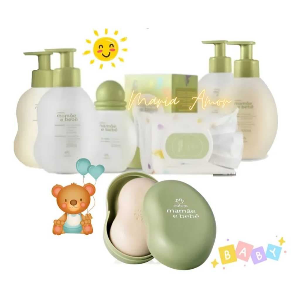 Kit Natura Mamãe Bebê- Cuidados E Higiene 07 Produtos
