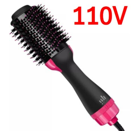 Escova Secadora 110V Alisador Elétrica Quente Cabelo Com 3 Em1 Hair Styler