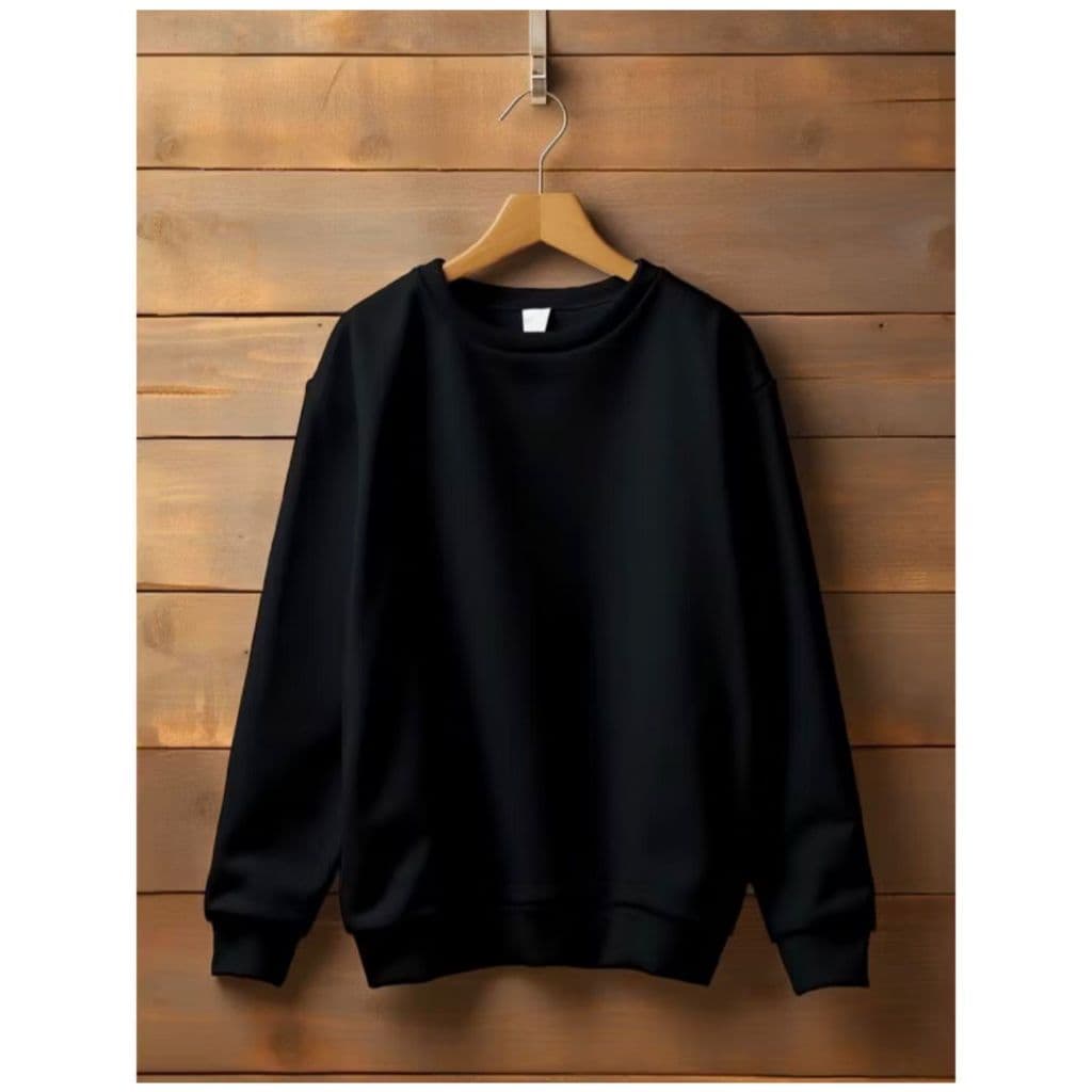 Moletom Flanelado Unissex Gola Careca Liso Algodão - WK WORLD