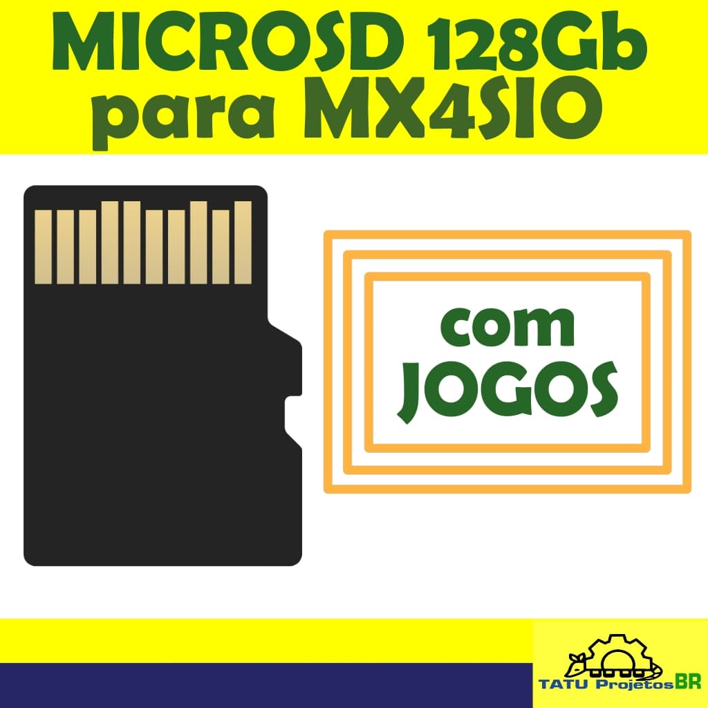 MICROSD 128G MX4SIO OPL CHEIO DE JOGOS