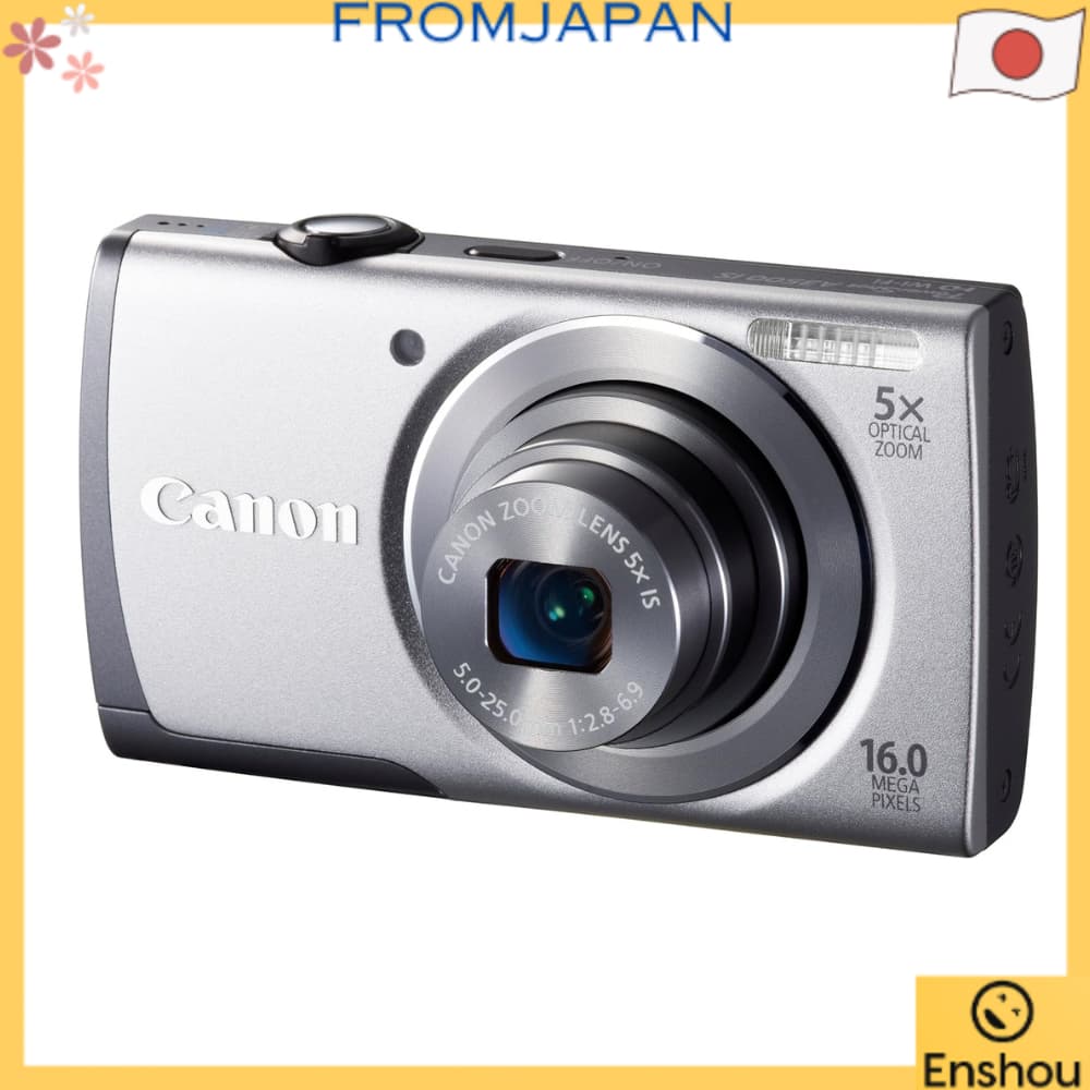 [USED][Direto do Japão]Câmera Digital Canon PowerShot A3500 IS (Prata) Grande Angular 28mm Zoom Óptico 5x PSA3500IS(SL)