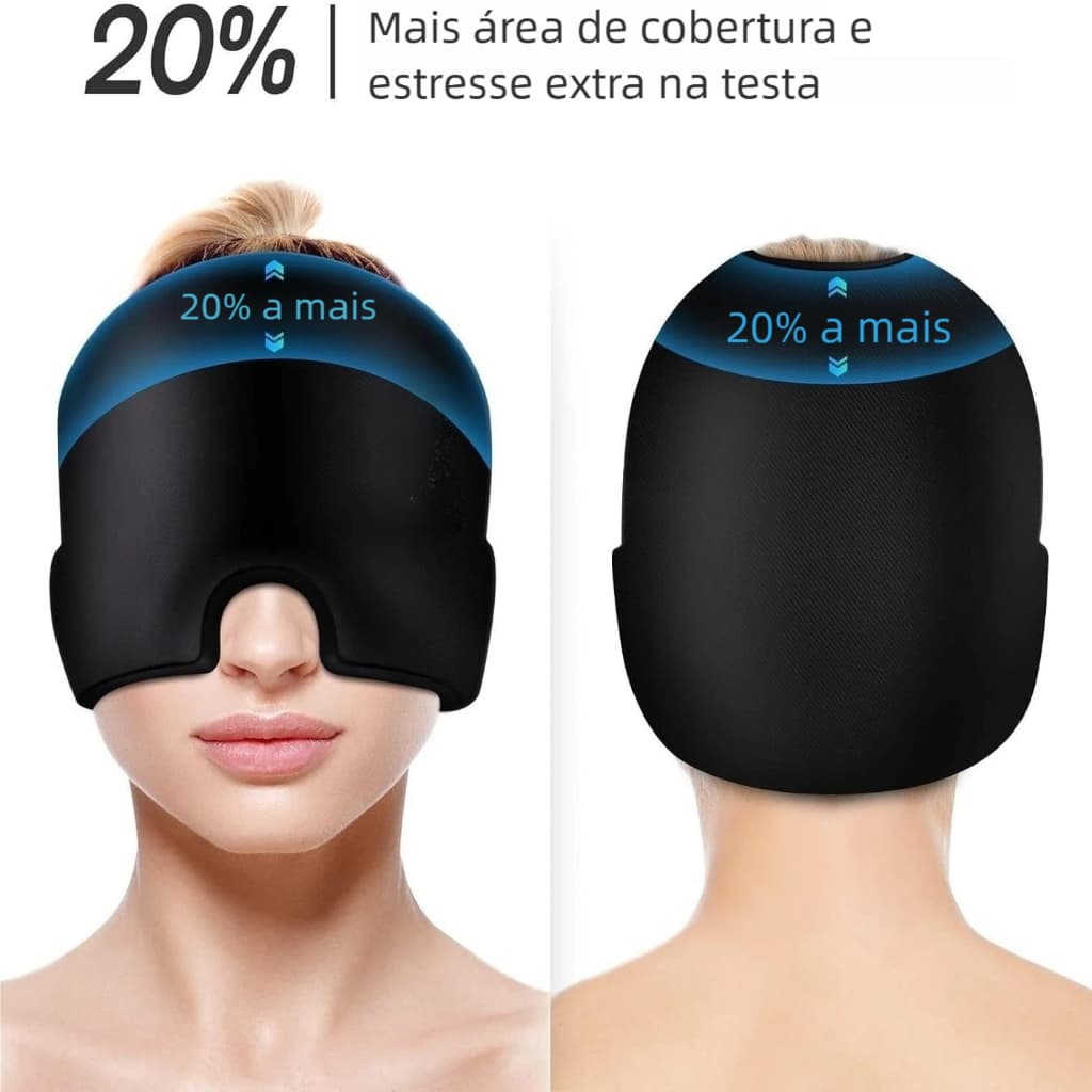 Touca Terapia Fria Quente – Alívio Dor de Cabeça, Máscara Confortável