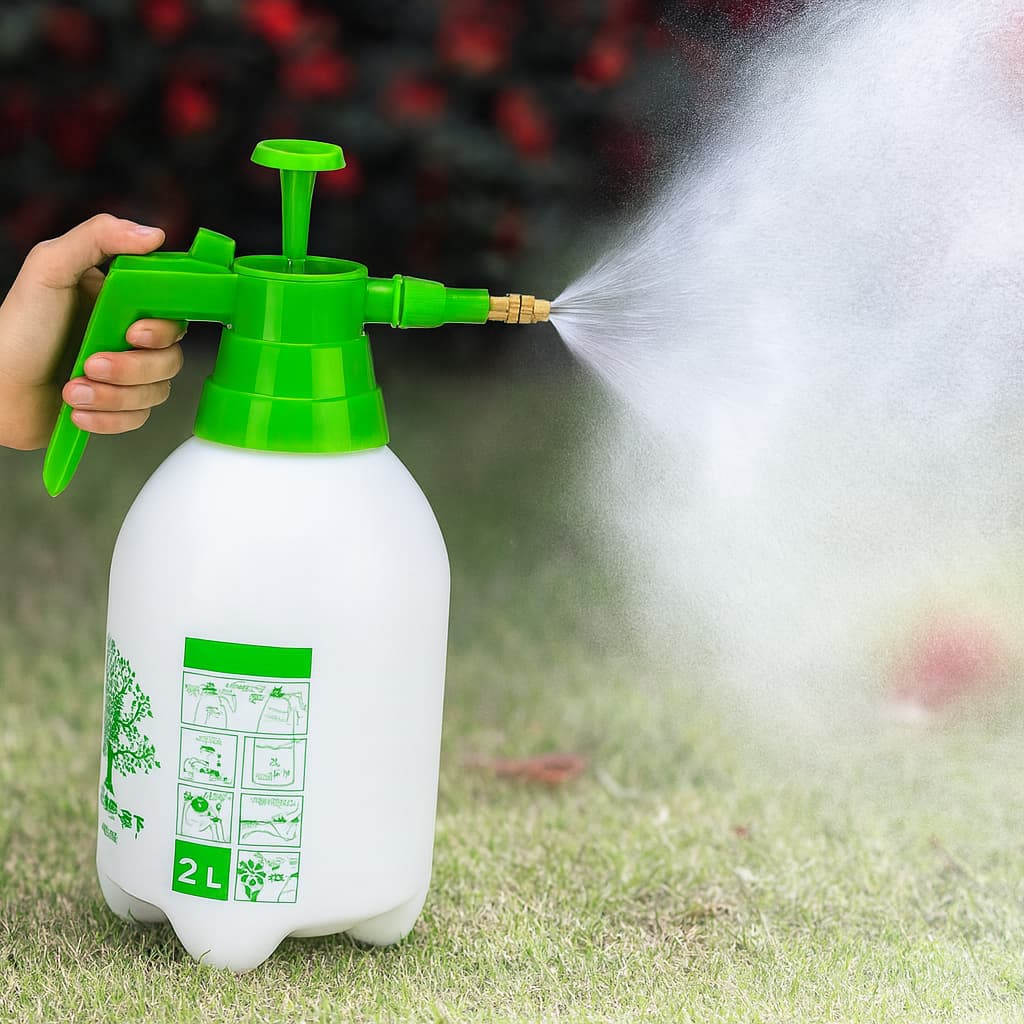 Pulverizador Manual Alta Pressão 2 Litros Borrifador Spray Compressão Prévia para Jardinagem