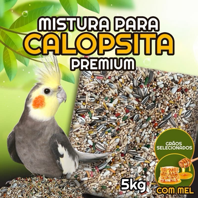 MISTURA NATURAL PARA CALOPSITA E AVES PEQUENAS 5KG