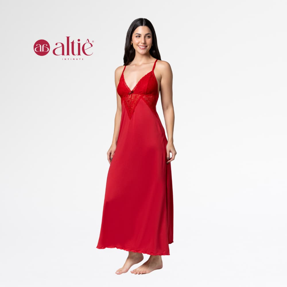 Camisola Longa Feminina Renda e Microfibra Confortável e Sensual | Roupa de Dormir Elegante e Suave