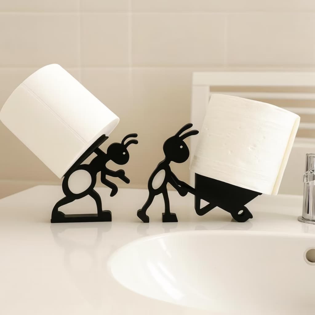 Suporte Para Papel Higiênico Formigas