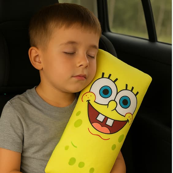 Almofada Protetora Para Cinto de Segurança Carro 60x20 - DIVERSOS MODELOS -