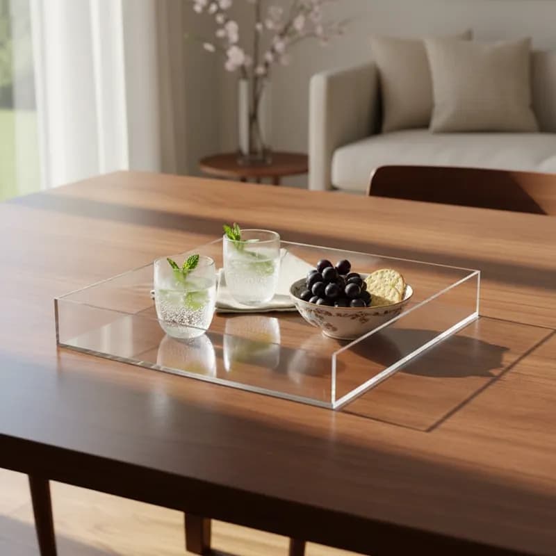 Bandeja de Acrílico Toque de Charme Cantinho do Café