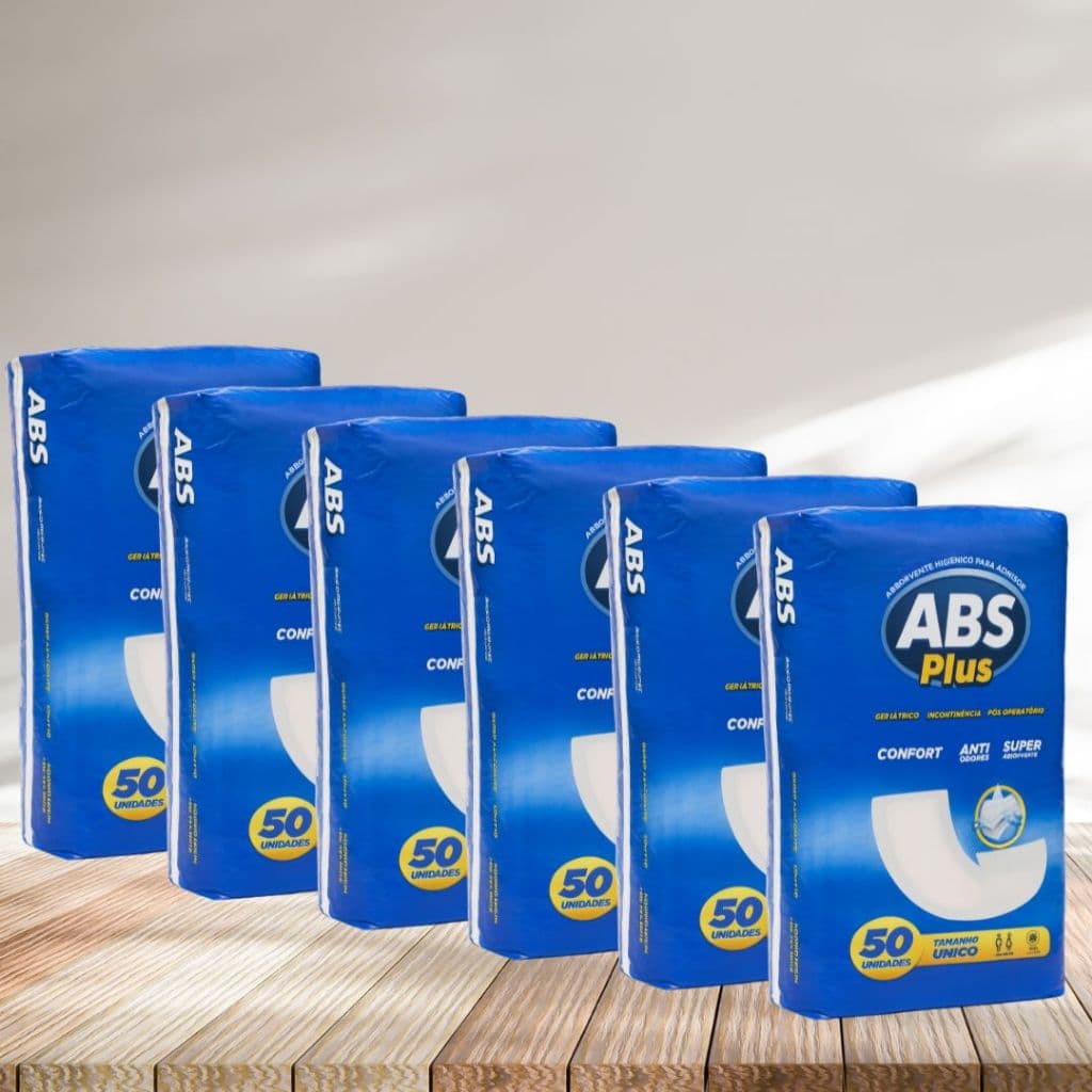 Absorvente Geriátrico Adulto Abs Plus 300 Unidades | Super Econômico e Confortável | Entrega Rápida