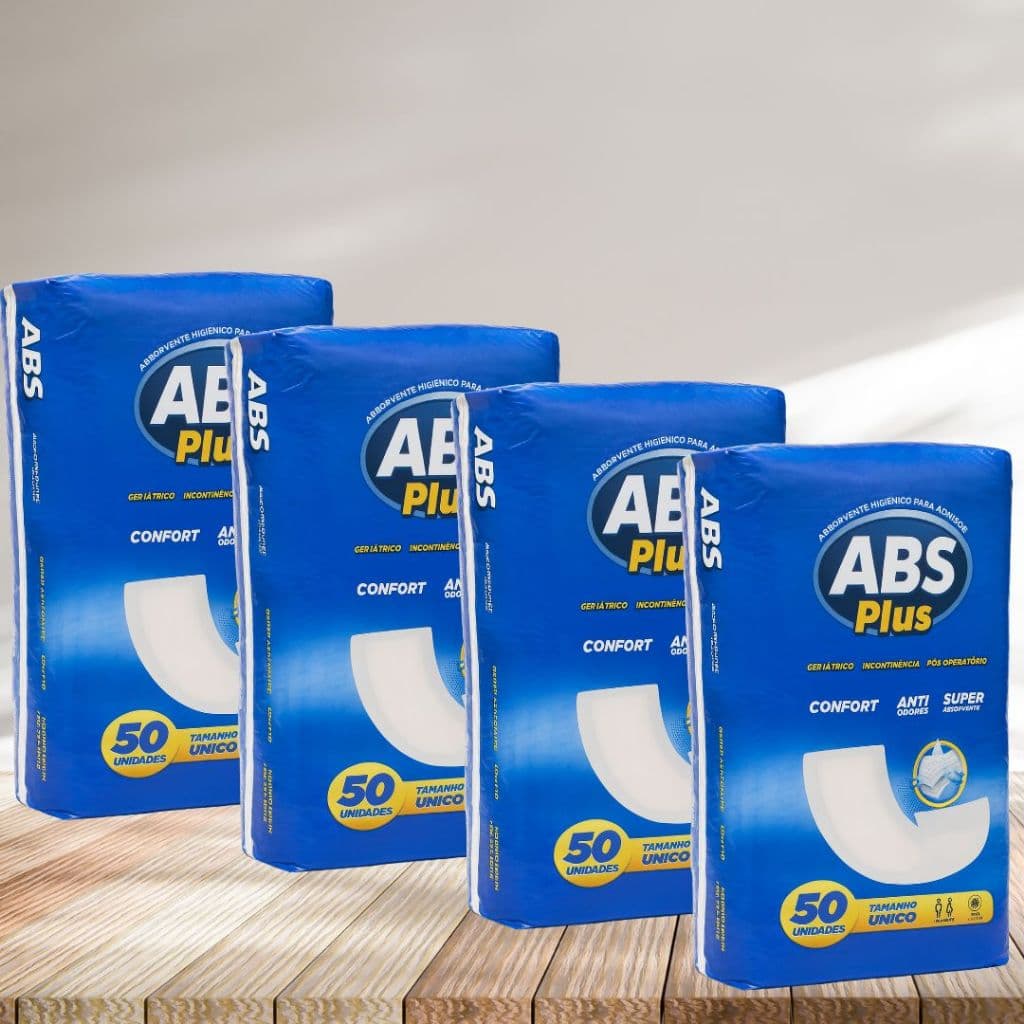 Absorvente Geriátrico Adulto Abs Plus 200 Unidades | Super Econômico e Confortável | Entrega Rápida