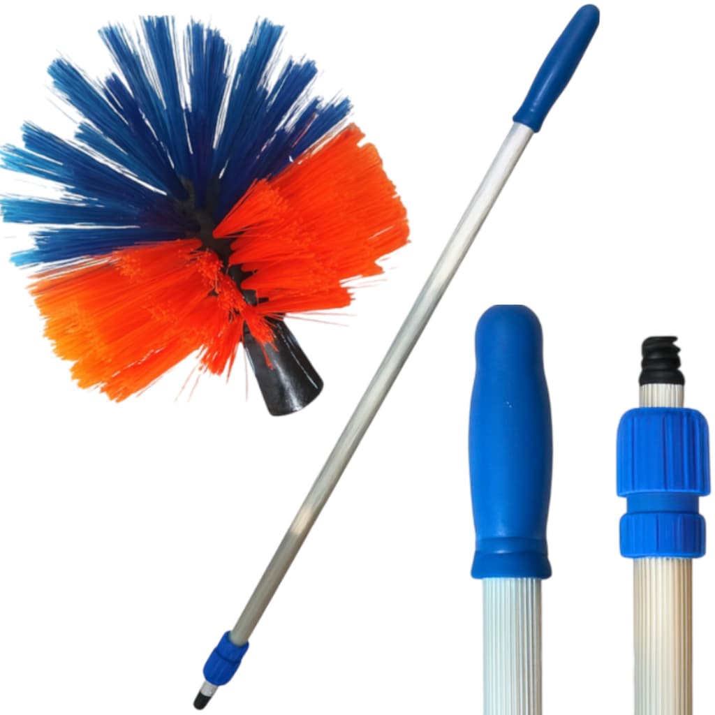 VASSOURA LIMPA TETO BOLA COM CABO ALUMÍNIO EXTENSOR TELESCÓPIO  - ESCOLHER MEDIDA