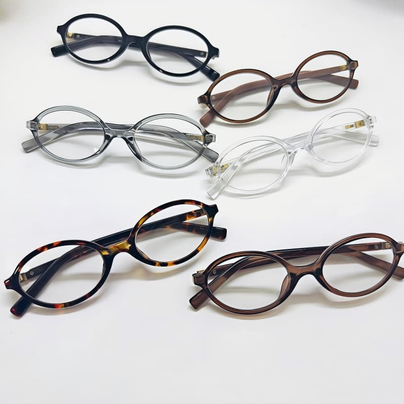 Armação redonda Óculos Vintage Com Estampa De Leopardo onça Armação Oval Retro