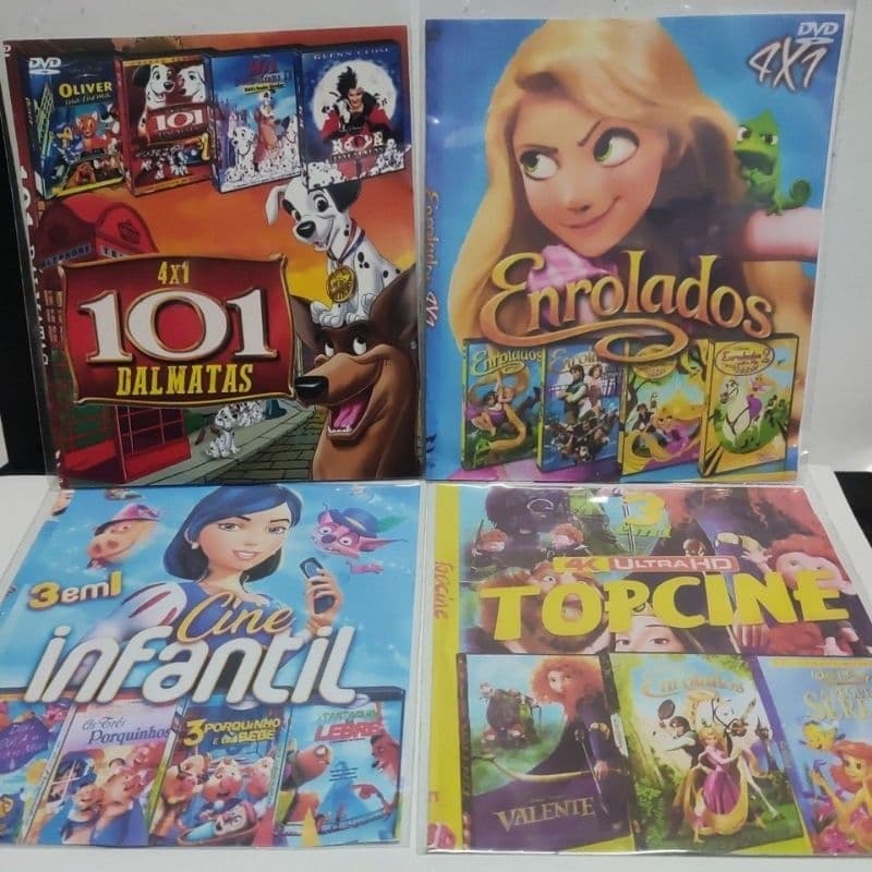dvd coleção infantil 4 dvds completo