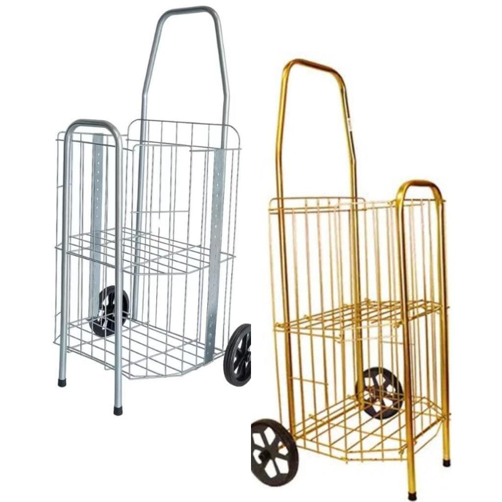 🛒 Carrinho de Feira multiuso Reforçado Compacto Àgil 60kg Dobrável feiras cooler caixa mala