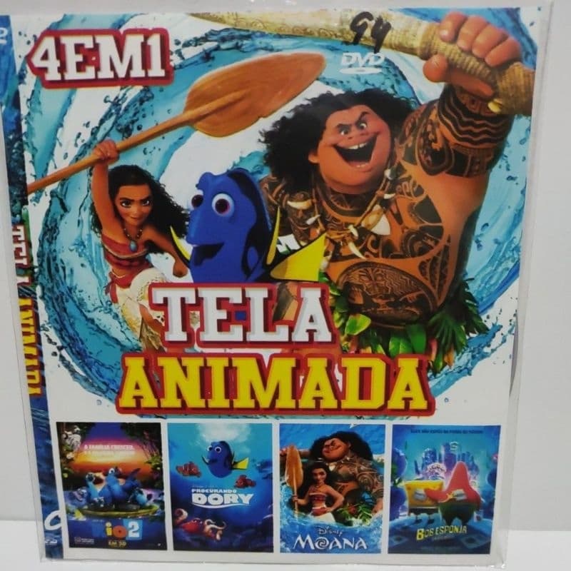 dvd tela animada 4x1 novo copia