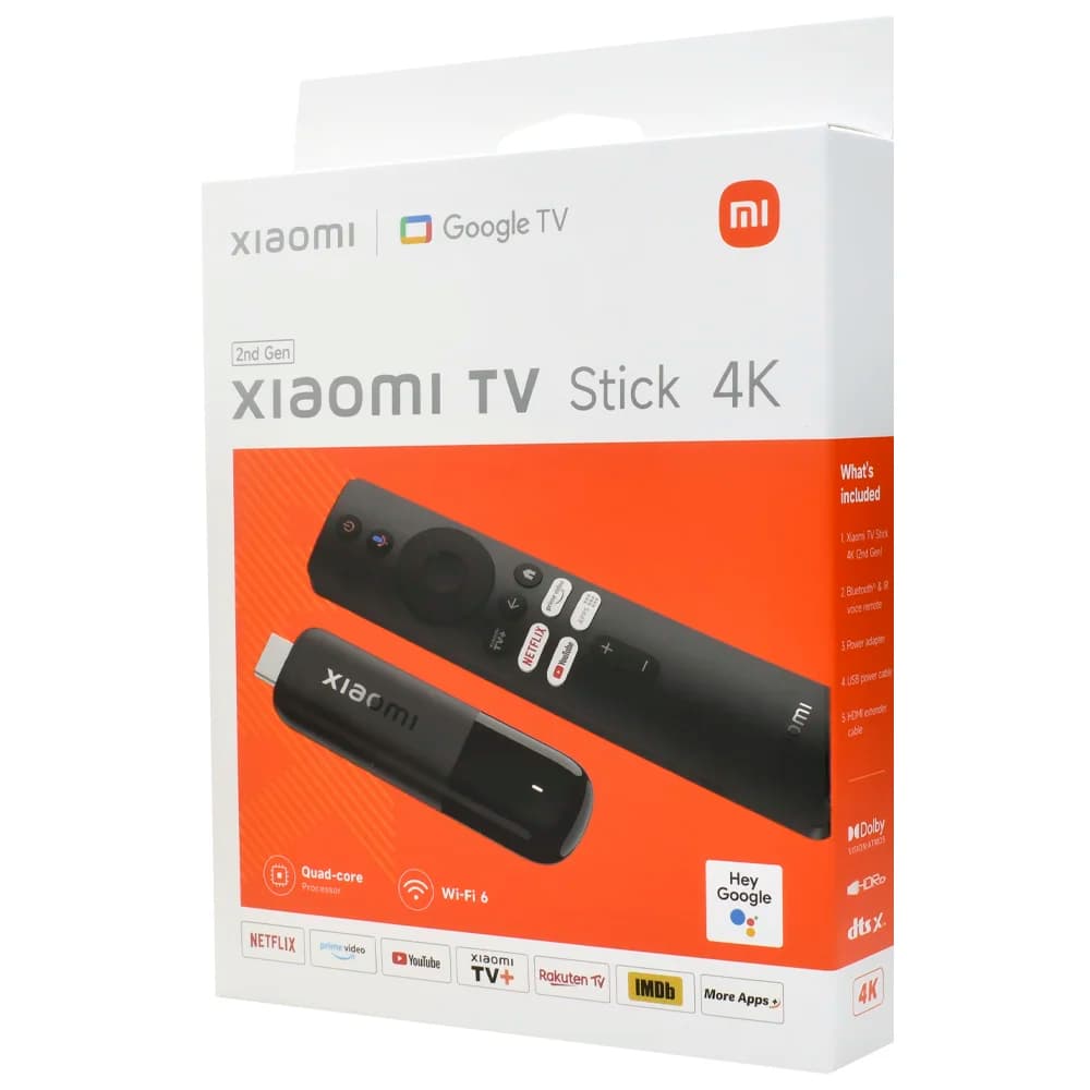 Xiaomi Mi Tv Stick Resolução 4K Android TV 8GB Quad -Core Wi-fi 6 e Google assistente MDZ-33-AA
