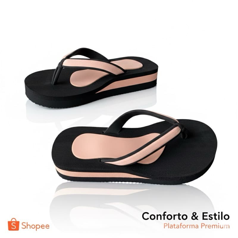 chinela ortopédica feminina confortável leve antiderrapante
