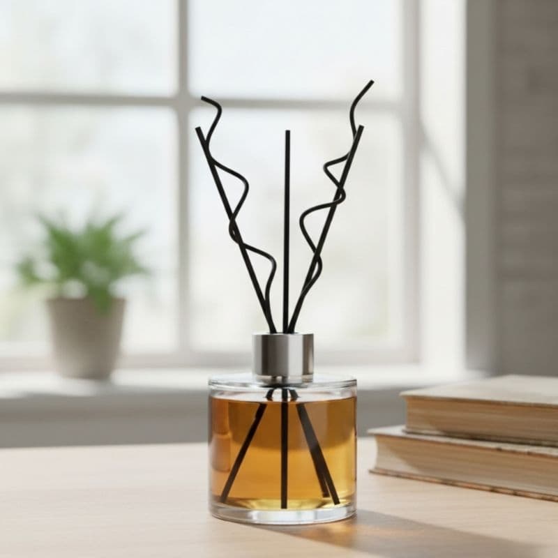 kit de Varetas Espiral & Varetas Fibra de Algodão ou Vareta Lisa Madeira para Difusor - Para seu Difusor de Aromas