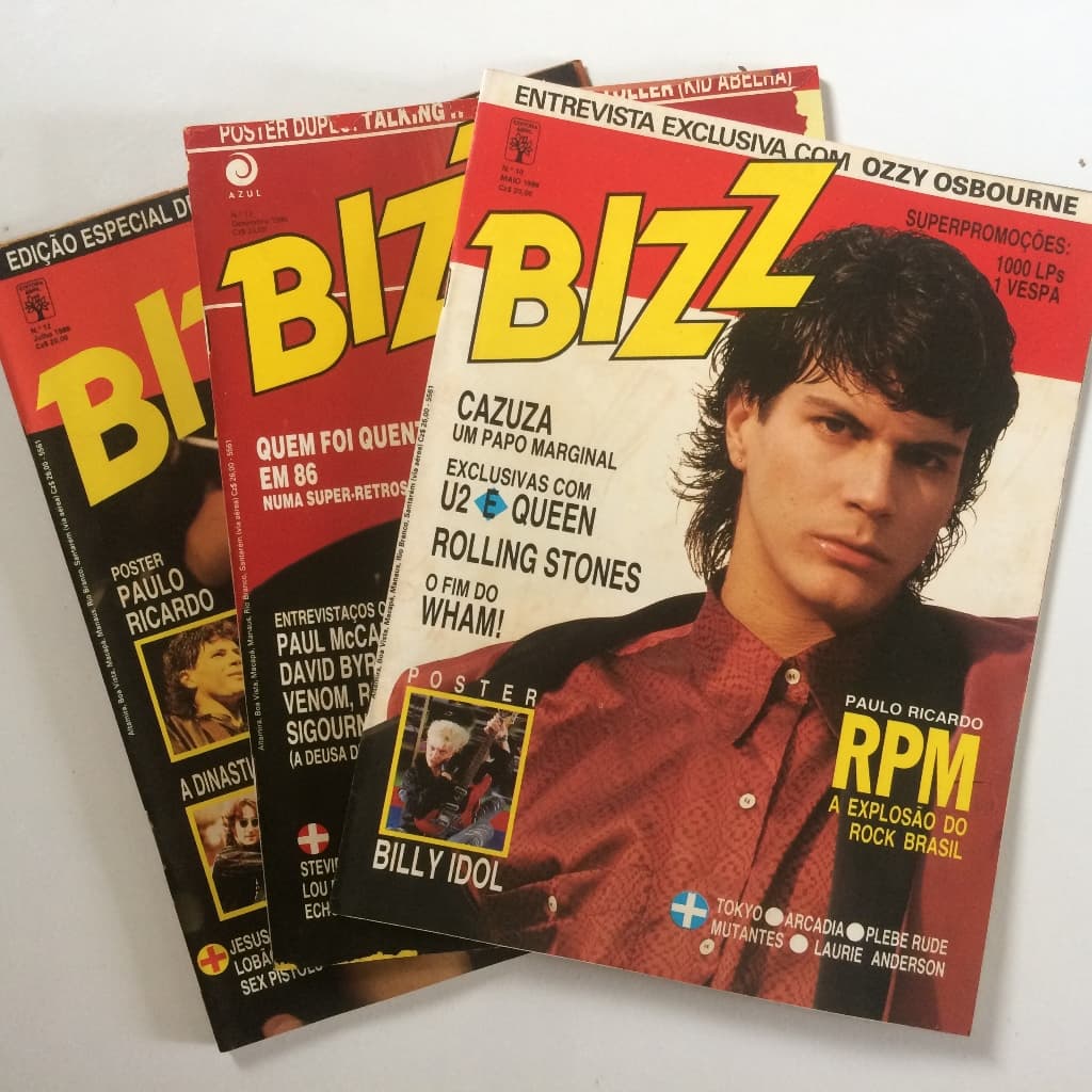 BIZZ PAULO RICARDO RPM 03 EDIÇÕES LER DESCRIÇÃO