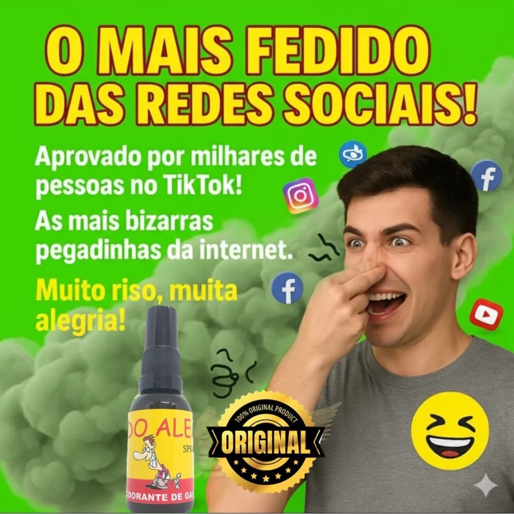 Peido Alemão - Peido Pronto Pum Pegadinha Super Forte - Zoeira - Pegadinha - 30ml