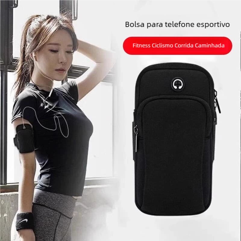 Bolsa de Braço Fitness Titular de Telefone Móvel 6.5 a 7.2 Polegadas