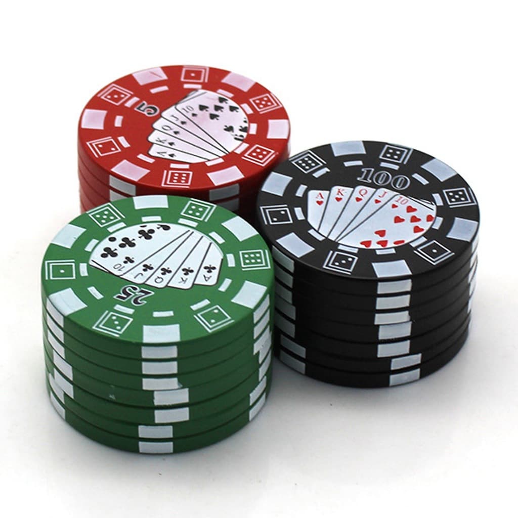 Triturador De Metal De 3 Camadas Estilo Pôquer , Ferramenta De Cozinha Compacta , Design Portátil , Presente Masculino D