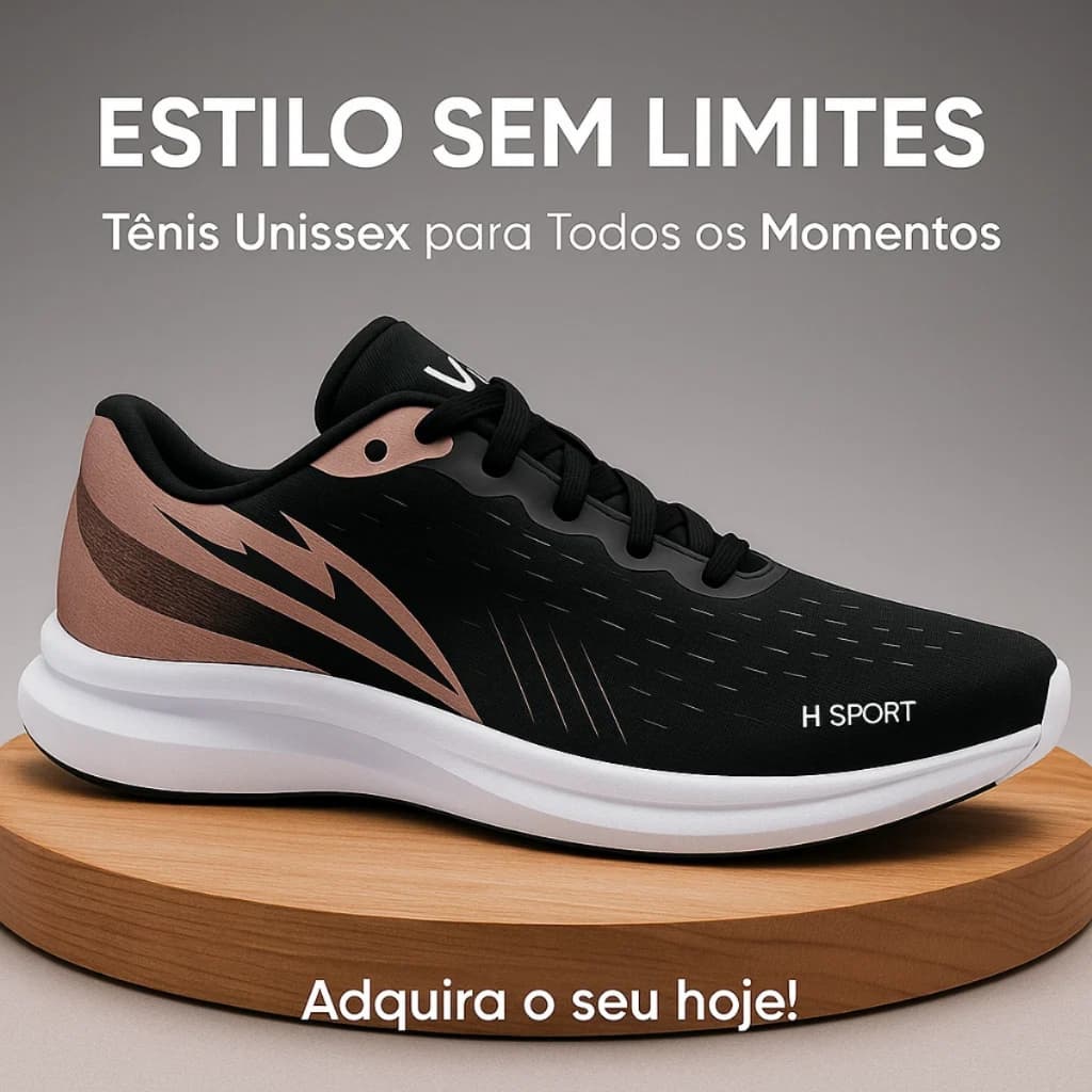 Tênis SNKR Box EVA Macio Leve Palmilha Anatômica Sola Antiderrapante para Caminhada e Uso Diário