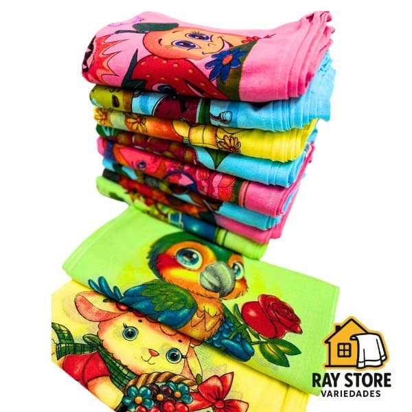 Novo Pano De Prato  Estampado Colorido  Com 10 unidades Oferta De Fabrica