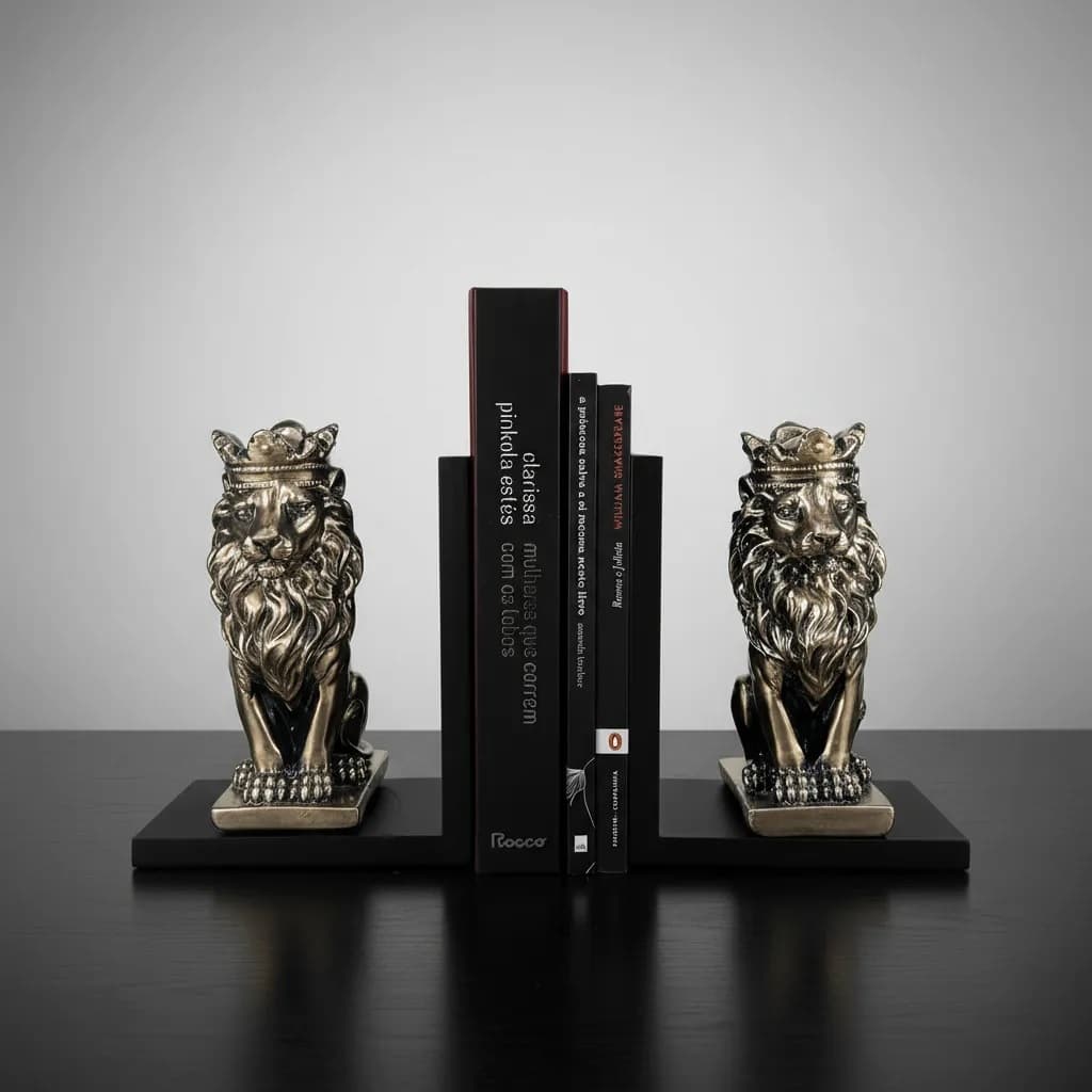 Aparador De Livros Rei Leão - Porta Livro - Estatueta