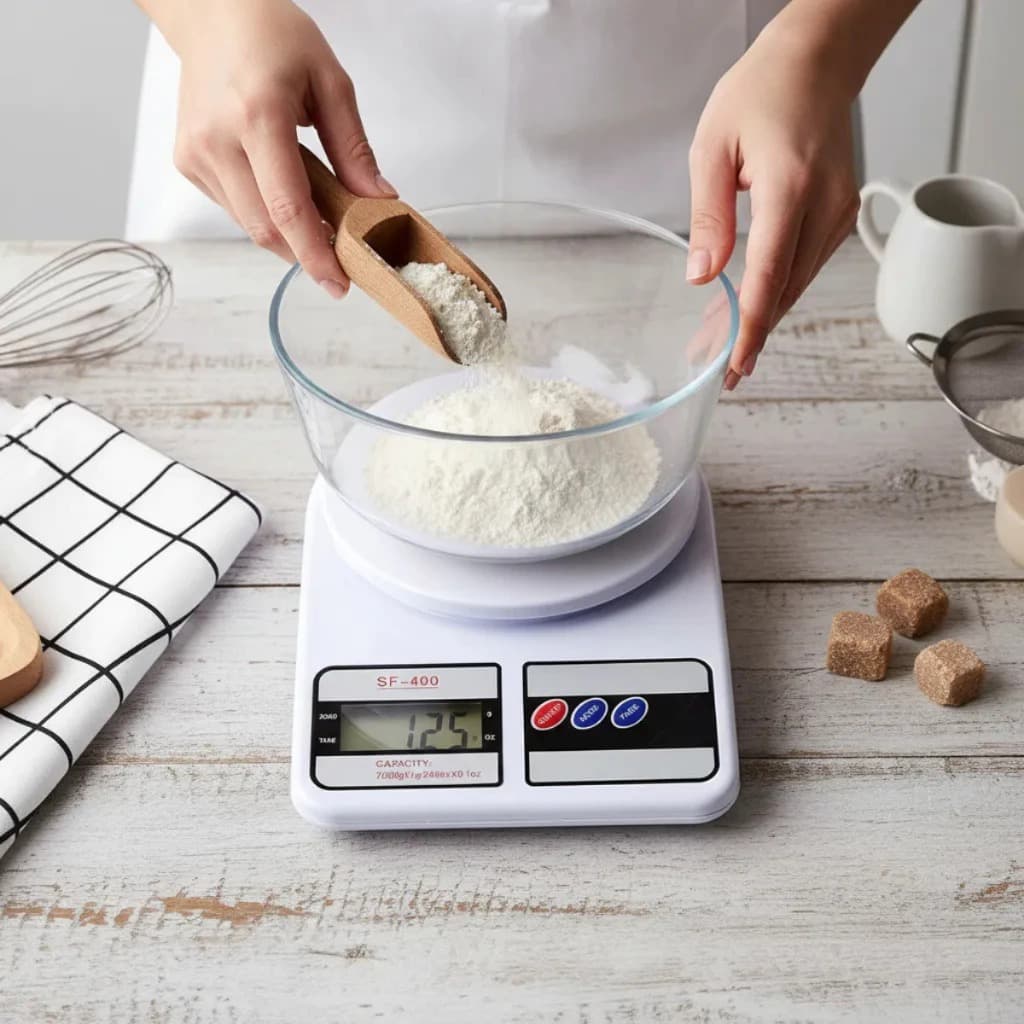 Balança Domestica Digital Eletrônica Portátil Branca Alta Cozinha Dieta até 10kg + pilhas