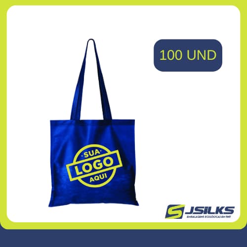 Kit 100 Unid Sacola Ecobag Em Tnt Med 30x30cm Personalizada