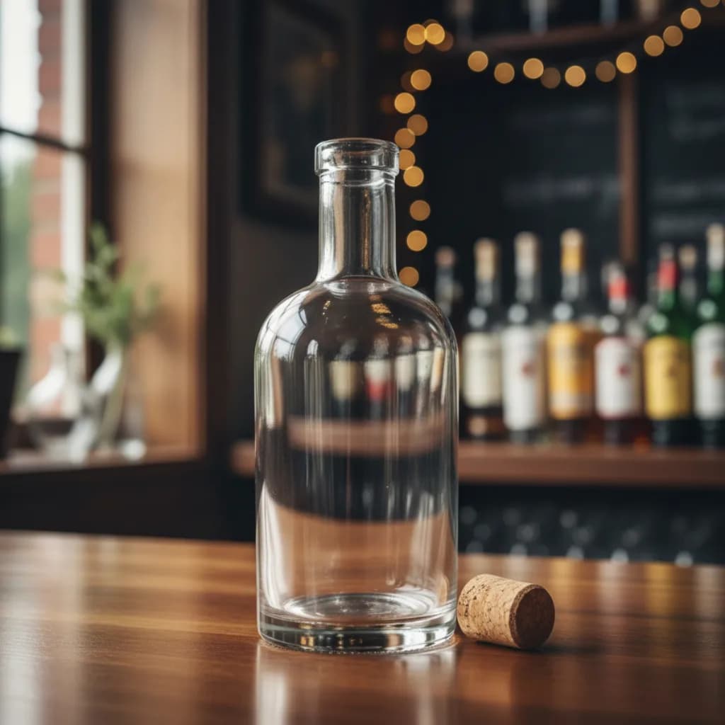 2 Garrafas vidro 750ml Balena licor terrário vinho bebidas decoração