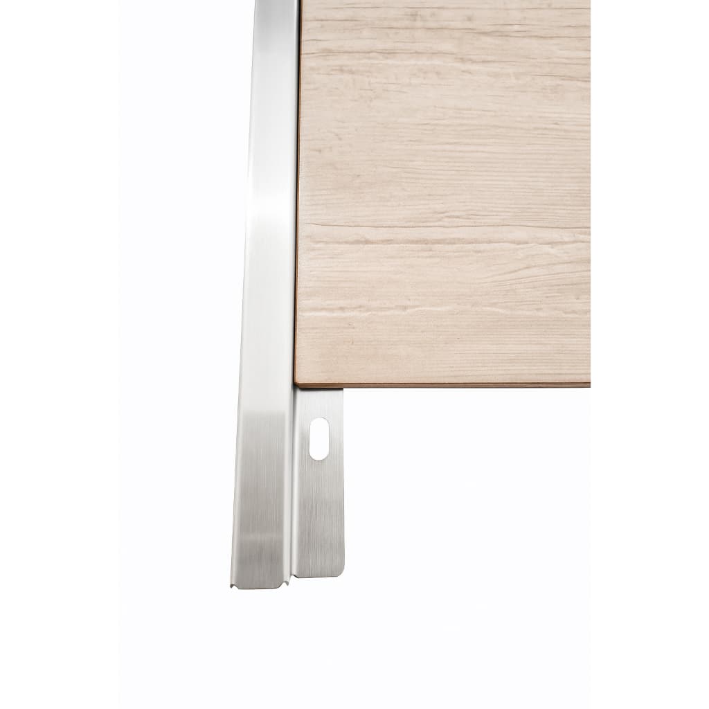 Kit 2 Perfil P 1,00m Suporte Soleira Transição Piso Acabamento Filete em Inox Metálico Divisor