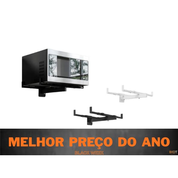 Suporte para Forno Micro-ondas – Brasforma SBR3.6 – BRANCO ou PRETO  ENVIO/ FULL