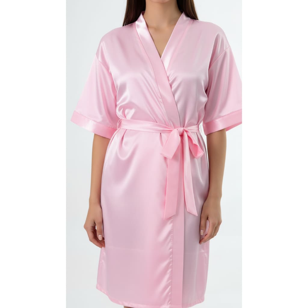 Roupão de Cetim Manga Curta Sem Bordado Noiva Madrinha Debutante Salão Leia a descrição do produto!