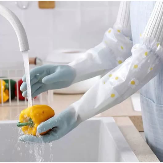 Luvas À Prova D'água Ferramentas De Lavagem De Louça Para Uso Doméstico