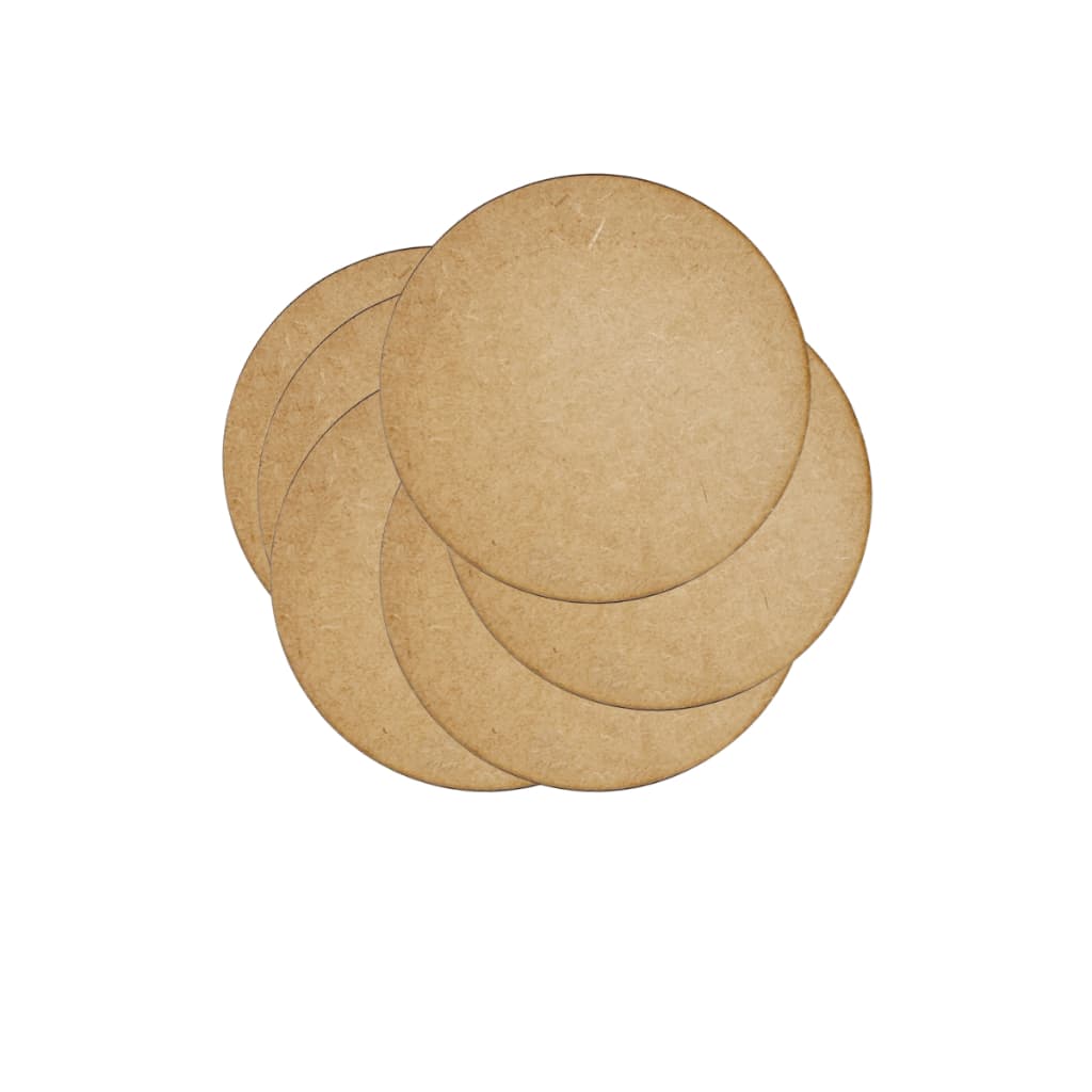 Kits 15/20/50 Sousplat 10cm Bolachas MDF Círculo Aplique Decoração Porta Copos Base Suporte
